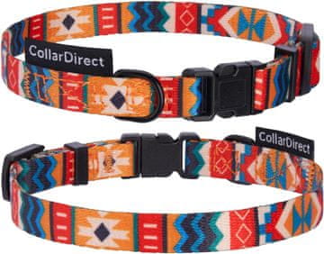 Nikcorp Ogrlica za pse, najlonska, podesiva, s kopčom, za svakodnevne šetnje i plivanje, opseg vrata 30-37 cm, šarena