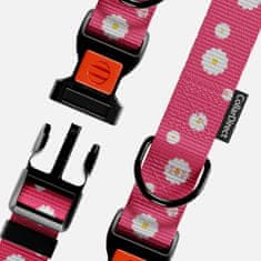 Nikcorp Ogrlica za pse, najlonska, podesiva, s brzom kopčom, za svakodnevne šetnje i aktivnosti, opseg vrata 30-40 cm, roza