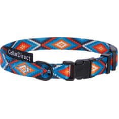 Nikcorp Ogrlica za pse, najlonska, podesiva, s brzom kopčom, za svakodnevne šetnje i plivanje, šarena, 35,6-45,7 cm