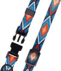 Nikcorp Ogrlica za pse, najlonska, podesiva, s brzom kopčom, za svakodnevne šetnje i plivanje, šarena, 35,6-45,7 cm