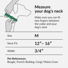 Nikcorp Ogrlica za pse, najlonska podesiva s kopčom, za svakodnevne šetnje i plivanje, opseg vrata 30,5-40,6 cm, šareni uzorak