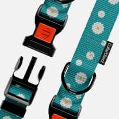 Nikcorp Ogrlica za pse, najlonska podesiva s kopčom, za svakodnevne šetnje i plivanje, opseg vrata 30,5-40,6 cm, šareni uzorak