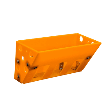 Nikcorp Hranilica za sijeno za glodavce, zečeve i zamorce, zidna montaža za kavez, higijenska i laka za čišćenje, žuta 24x13x13,5 cm