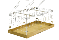 Nikcorp Akrilni kavez za zamorca s poklopcem, modularni, proširivi DIY, prozirni, za izolaciju i uzgoj, 60x30 cm