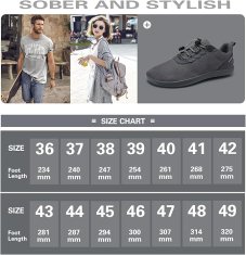 Nikcorp Ženske bose cipele za prirodno hodanje, prozračne i lagane tenisice za trčanje i svaki dan, fleksibilne, sive, vel. 42 EU