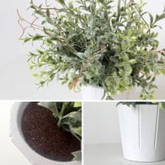 Nikcorp Umjetne biljke u tegli, set 4 kom, realističan izgled bez održavanja, dekoracija za ured, kupaonicu i dnevni boravak, zelene