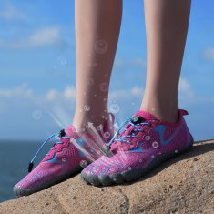 Nikcorp Dječje barefoot cipele za bosonogo hodanje, prozračne i fleksibilne, za planinarenje i vodu, protuklizni potplat, roze, vel. 33 EU