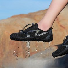 Nikcorp Dječje barefoot cipele za prirodno kretanje, prozračne i fleksibilne za planinarenje, vodu i igru, crne, vel. 28 EU