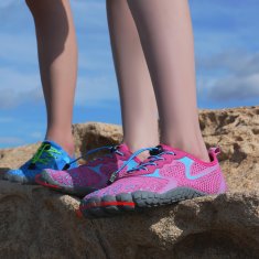 Nikcorp Dječje barefoot cipele za bosonogo hodanje, prozračne i fleksibilne, za planinarenje i vodu, protuklizni potplat, roze, vel. 33 EU
