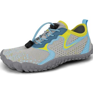 Nikcorp Dječje barefoot cipele za planinarenje, prozračne i fleksibilne, s protukliznim gumenim potplatom za vodu i sport, sive, 34 EU