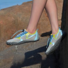 Nikcorp Dječje barefoot cipele za planinarenje, prozračne i fleksibilne, s protukliznim gumenim potplatom za vodu i sport, sive, 34 EU