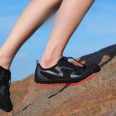 Nikcorp Dječje barefoot cipele za prirodno kretanje, prozračne i fleksibilne za planinarenje, vodu i igru, crne, vel. 28 EU