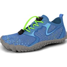 Nikcorp Dječje barefoot cipele za prirodno hodanje, prozračne i fleksibilne, za planinarenje i vodu, protuklizni potplat, plave, 32 EU
