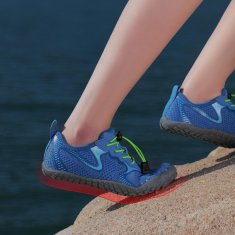 Nikcorp Dječje barefoot cipele za prirodno hodanje, prozračne i fleksibilne, za planinarenje i vodu, protuklizni potplat, plave, 32 EU