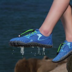 Nikcorp Dječje barefoot cipele za prirodno hodanje, prozračne i fleksibilne, za planinarenje i vodu, protuklizni potplat, plave, 32 EU