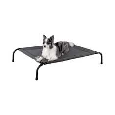 Nikcorp Povišeni krevet za pse za zglobove, vodootporan i prozračan ležaj za unutarnju i vanjsku upotrebu, crni 90x65x21 cm