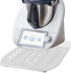 Nikcorp Klizna podloga za Thermomix TM5/TM6, zaštita vage i lako pomicanje, metalna s kotačićima i ručkom, bijela 41x27 cm