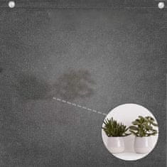 Nikcorp Balkonska zaštita za privatnost i zaštitu od vjetra, prozračna HDPE mreža 220g/m², s ušicama i vezicama, crna 75x300 cm