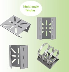 Nikcorp Univerzalni nosač za stup za nadzorne kamere, montaža bez bušenja, s 3 podesive stezaljke, nehrđajući čelik, Φ45-125mm