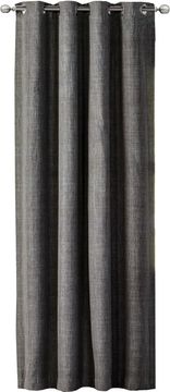 Nikcorp Zavjesa za zamračivanje s izgledom lana, za privatnost i dekoraciju, s metalnim prstenovima, siva, 140x245 cm