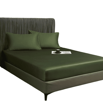 Nikcorp Plahta s gumicom, svilenkasto glatka i prozračna, za visoke madrace do 30 cm, Oeko-Tex certifikat, maslinasto zelena 140x200 cm