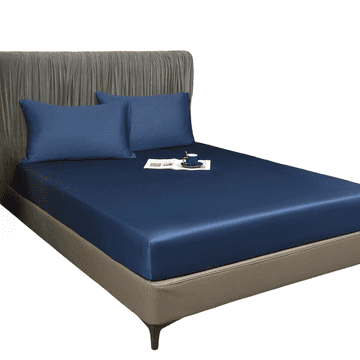 Nikcorp Plahta s gumicom 140x200x30 cm, glatka i prozračna, svilenkasta na dodir, za visoke madrace, tamnoplava