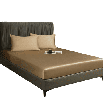 Nikcorp Plahta s gumicom 140x200x30 cm, glatka prozračna plahta od bambusa, svilenkasta na dodir, za visoke madrace, smeđa