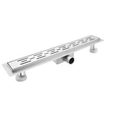 Nikcorp Tuš kanalica 100 cm od nehrđajućeg čelika za brzo odvajanje mokre i suhe zone, sa sifonom i filterom, mat saten