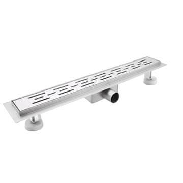 Nikcorp Tuš kanalica 100 cm od nehrđajućeg čelika za brzo odvajanje mokre i suhe zone, sa sifonom i filterom, mat saten