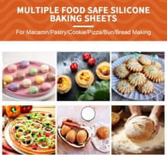 Nikcorp Silikonska podloga za pečenje 2 kom, neljepljiva površina za zdravije pečenje bez masnoće, višekratna, bez BPA, 29,5x42 cm