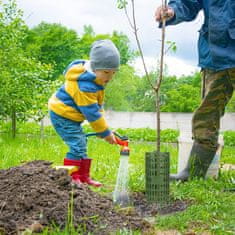 Nikcorp Štitnik za deblo drveta, 3 komada, sklopiva zaštita za mlada stabla i grmlje od glodavaca i kosilice, zelena