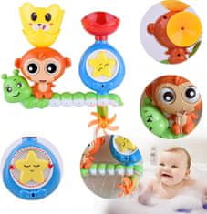 Nikcorp Set igračaka za kadu, 14 komada, tobogan s vakuumskim čašicama, bez BPA, za kreativnu igru i razvoj motorike, višebojni