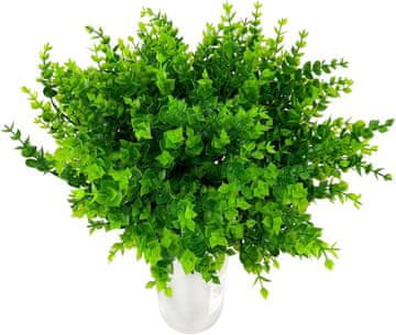 Nikcorp Umjetni eukaliptus 12 kom, UV otporne grane za vanjsku dekoraciju, realistični zeleni grmovi za balkon, vrt, terasu, 34 cm