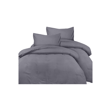Nikcorp Set posteljine od mikrovlakana, 4 dijela, mekana i izdržljiva, tamno siva, 2x navlaka 135x200 cm, 2x jastučnica 80x80 cm