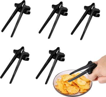 Nikcorp Štapići za grickalice za prste, za čiste ruke i ekran, ergonomski dizajn za gamere i korisnike mobitela, set 5 komada