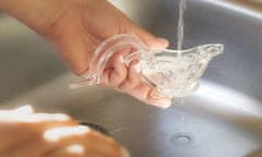 Nikcorp Cjedilo za limun u obliku ptice, akrilno, za lako cijeđenje soka iz citrusa, ergonomski dizajn, prozirno 11,9x5,4 cm