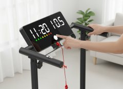 Nikcorp Traka za trčanje električna sklopiva za kućnu upotrebu, 12 km/h, nagib, Bluetooth zvučnici, aplikacija FitShow, daljinski