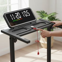 Nikcorp Električna traka za trčanje sklopiva za kućnu upotrebu, 1-12 km/h, 120 kg, Bluetooth, aplikacija FitShow, daljinski upravljač