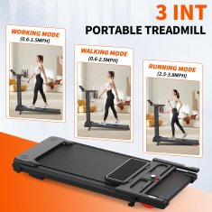 Nikcorp Električna traka za trčanje sklopiva za kućnu upotrebu, 1-12 km/h, 120 kg, Bluetooth, aplikacija FitShow, daljinski upravljač