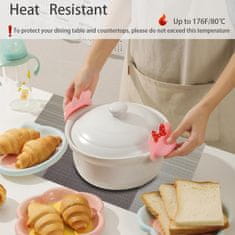 Nikcorp Podmetači za stol 8 komada, otporni na toplinu, perivi PVC podlošci za blagovaonicu, neklizajući, smeđi 30x45 cm