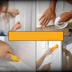 Nikcorp Alat za silikoniranje i postavljanje lajsni za precizno brtvljenje, fugiranje i zaglađivanje fuga, žuti