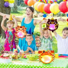 Nikcorp Set lampiona za djecu DIY, 3 komada, kreativni set za izradu životinja s LED svjetlom, filc, 24x20 cm