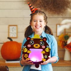 Nikcorp Set lampiona za djecu DIY, 3 komada, kreativni set za izradu životinja s LED svjetlom, filc, 24x20 cm