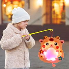 Nikcorp Set lampiona za djecu DIY, 3 komada, kreativni set za izradu životinja s LED svjetlom, filc, 24x20 cm