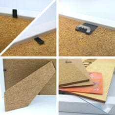 Nikcorp Poklon okvir za novac i slike, drveni vintage dizajn za rođendan, vjenčanje, krštenje, elegantni bijeli, 27x21 cm