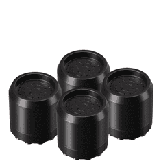 Nikcorp Antivibracijski podlošci za perilicu rublja, namještaj, protuklizni s vakuumskim čepovima, 4 komada, crni