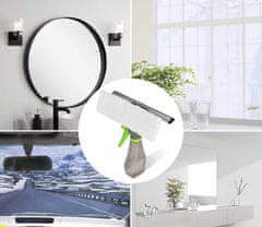 Nikcorp Čistač prozora 3u1 s raspršivačem i brisačem, set za pranje stakla, tuš kabina i ogledala, krpa od mikrofibre