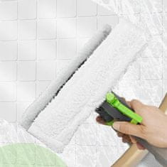 Nikcorp Čistač prozora 3u1 s raspršivačem i brisačem, set za pranje stakla, tuš kabina i ogledala, krpa od mikrofibre