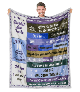 Nikcorp Mekana deka 150x200 cm, topla i udobna, idealan poklon za dečka, brata ili sina, za sobu i dnevni boravak, univerzalna boja