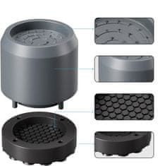 Nikcorp Antivibracijski podlošci za perilicu rublja i namještaj, protuklizni s vakuumskim čepovima, set 12 kom, sivi